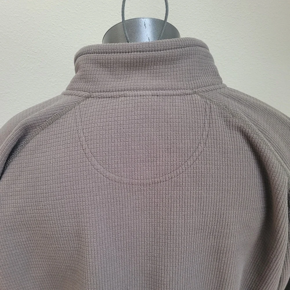The North Face Mens XXL Green Waffle Quarter‎ Zip Fleece Pullover